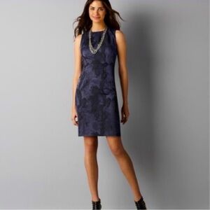 Ann Taylor LOFT NWT Jacquard Sleevless Shift Dress Women's Size 0P